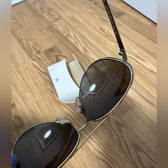 Michael Kors Aviators Gold Tinted Polarized Sunglasses - Picture 6 of 8
